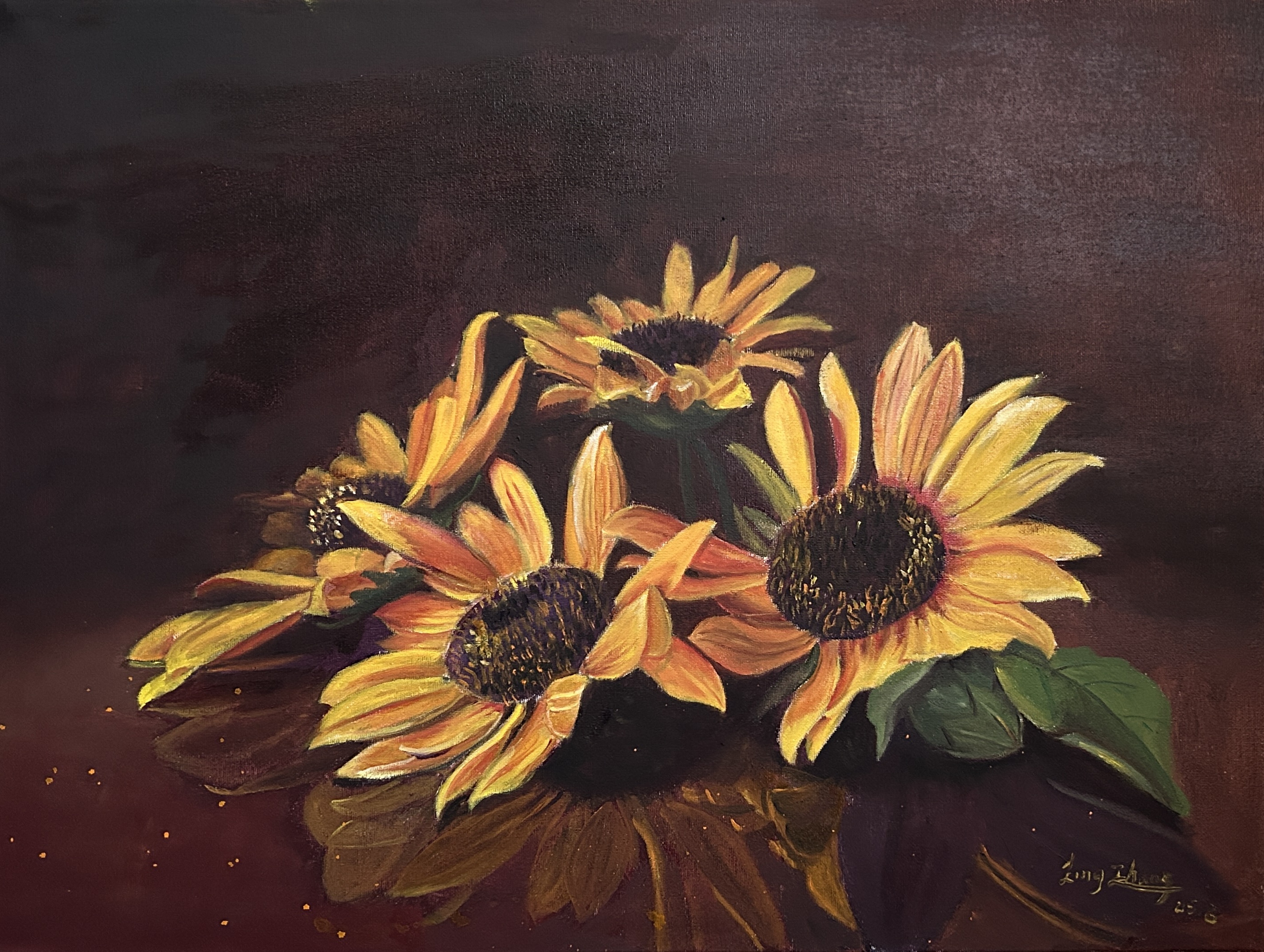 Featured painting by Ling Zhang